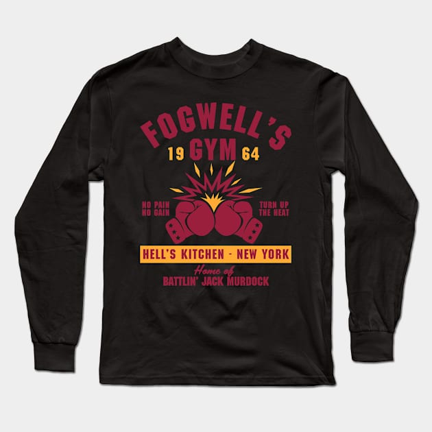 Fogwells Gym Long Sleeve T-Shirt by Meta Cortex